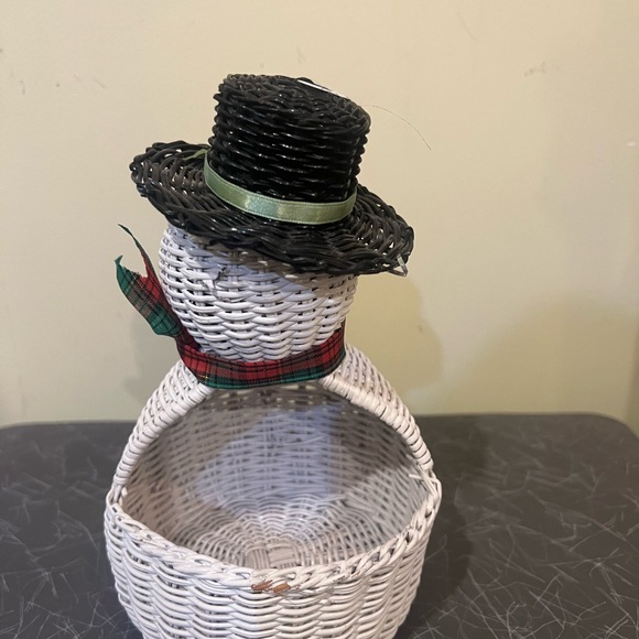 Vintage Avon wicker snowman - Picture 3 of 4